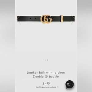 Gucci Belt Torchon AUTHENTIC AS NEW size 75